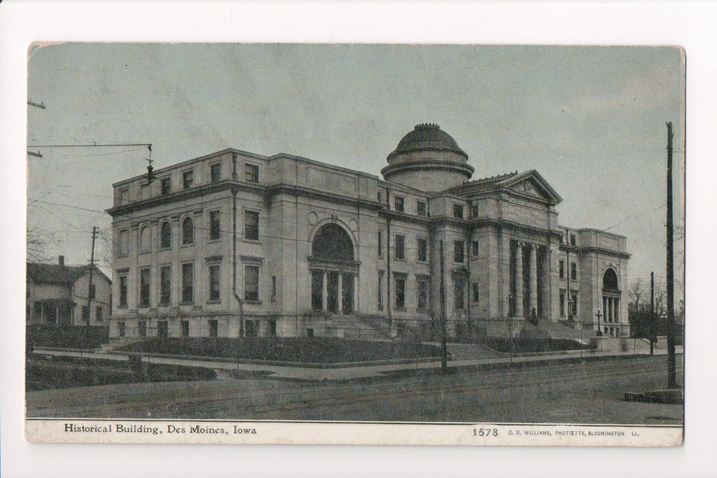 IA, Des Moines - Historical Building - C U Williams card - G03314