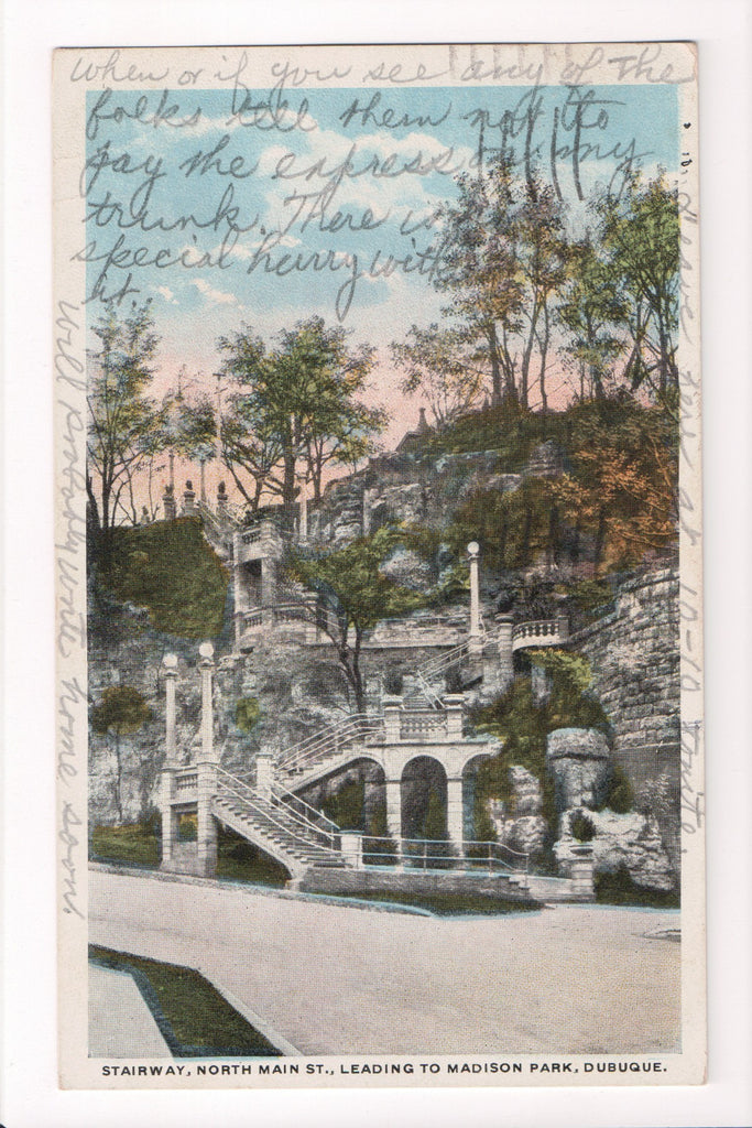IA, Dubuque - North Main St, Stairway to Madison Park - w03549