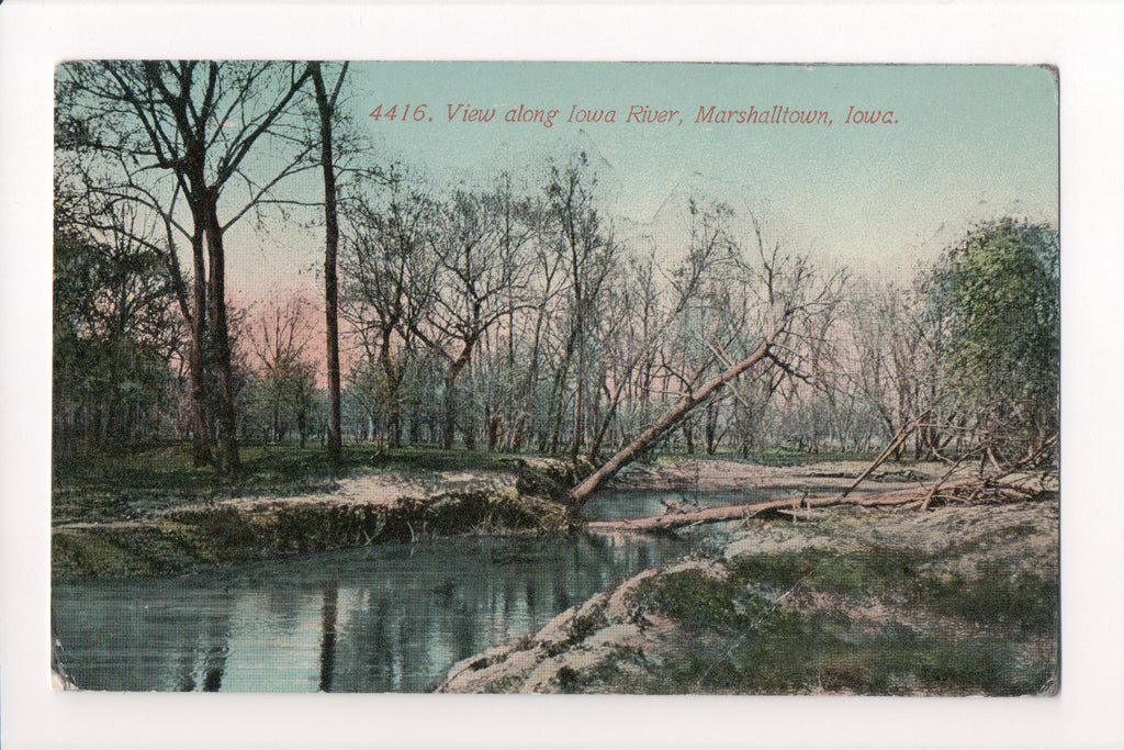 IA, Marshalltown - Iowa River, view along - G03364