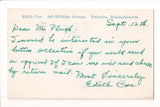 MA, HOLYOKE - Edith Coe Personal Post Card - IL0036