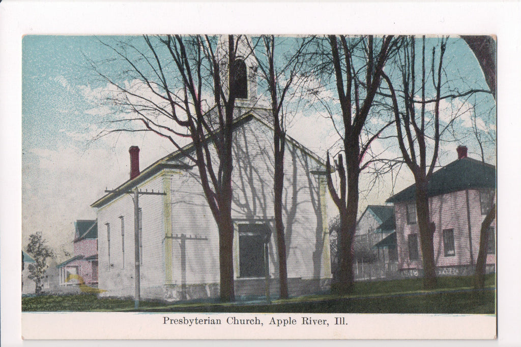 IL, APPLE RIVER - Presbyterian Church postcard - B05083