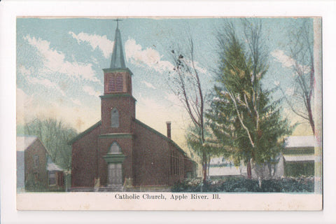 IL, APPLE RIVER - Catholic Church postcard - B05086