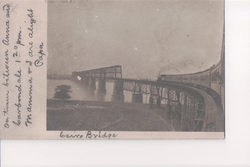 IL, Cairo - Cairo RR Bridge, head out of train (ONLY Digital Copy Avail) - B06213