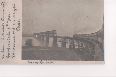 IL, Cairo - Cairo RR Bridge, head out of train (ONLY Digital Copy Avail) - B06213