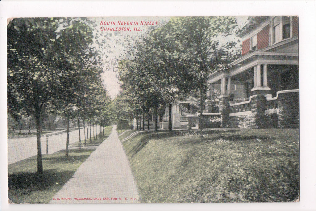 IL, CHARLESTON - South Seventh Street postcard - SL2453