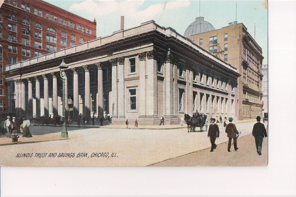 IL, CHICAGO - Illinois Trust and Savings Bank postcard - A07357