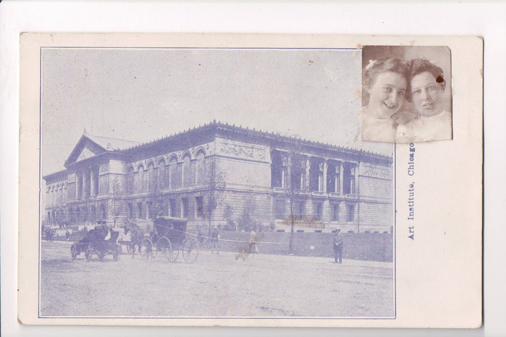 IL, Chicago - Art Institute, photo added to the card - SL2217