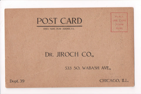IL, Chicago - Dr Jiroch Co - Advertisement card - B17066