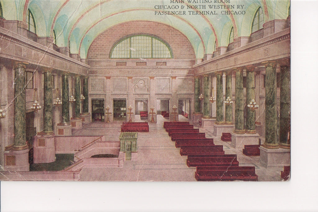 IL, CHICAGO - Chicago and North Western Passenger interior - C04089