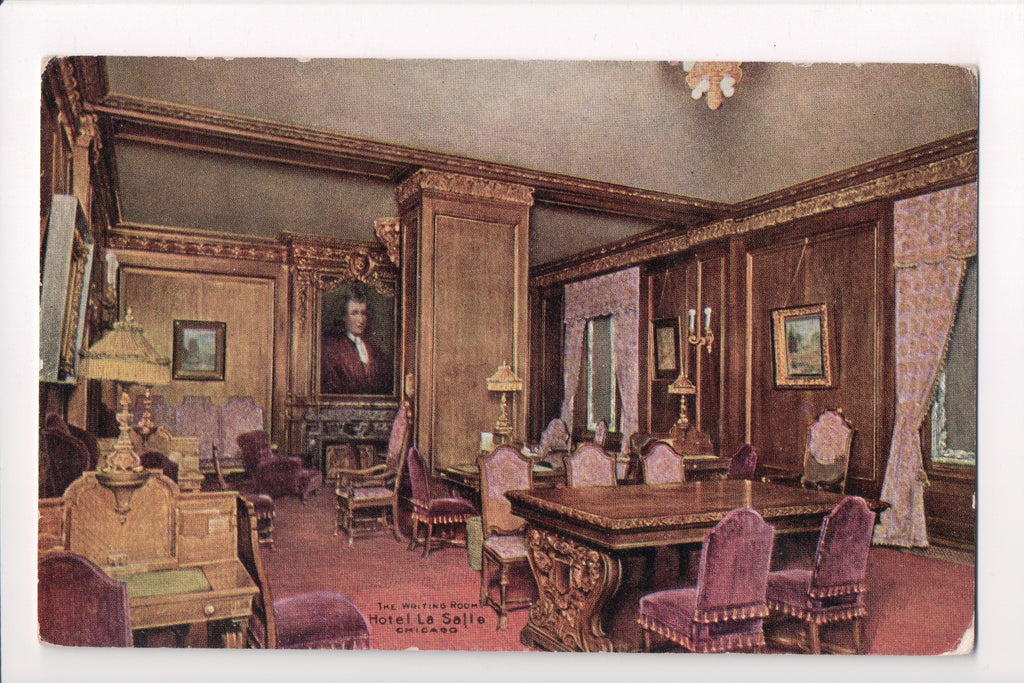 IL, Chicago - Hotel La Salle, interior of the writing room - C08696