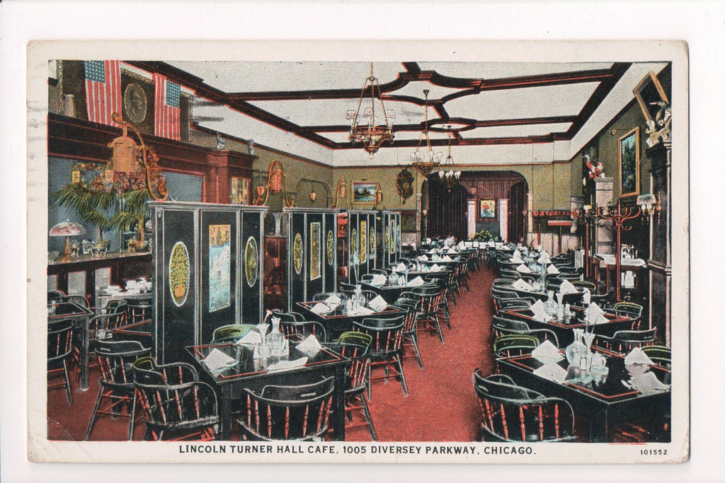 IL, Chicago - Lincoln Turner Hall Cafe interior (ONLY Digital Copy Avail) - CP0229