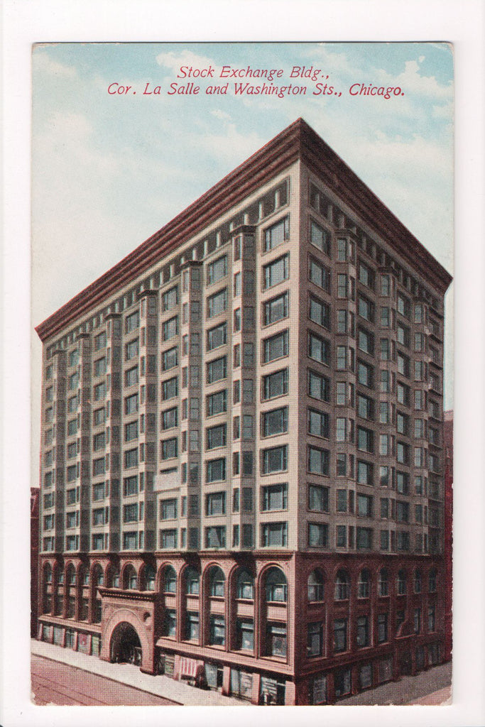 IL, Chicago - Stock Exchange Bldg (ONLY Digital Copy Avail) - CP0238