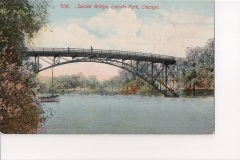 IL, Chicago - Lincoln Park, Suicide Bridge postcard - CR0036