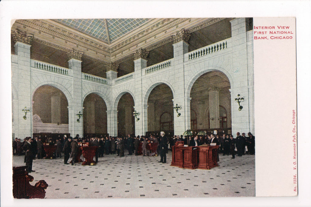 IL, CHICAGO - First National Bank interior (original SOLD) - D05086