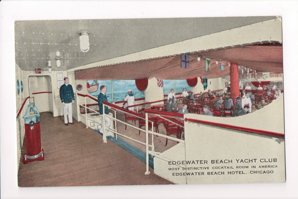 IL, Chicago - Edgewater Beach Hotel, Yacht Club interior - D05092