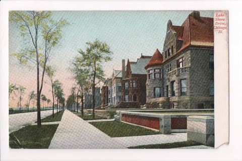 IL, Chicago - Lake Shore Drive view postcard - J03124