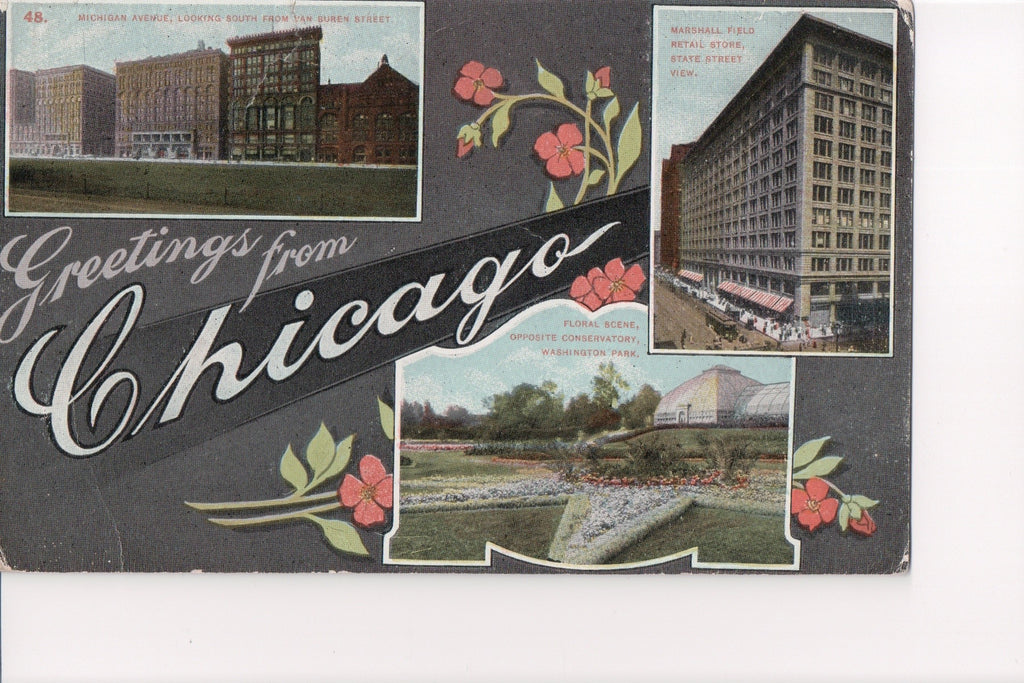 IL, Chicago - Greetings from multi view - R01159