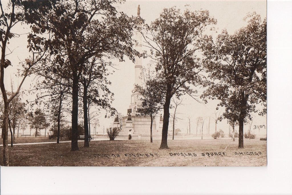IL, CHICAGO - Douglas Square, Monument (original SOLD) - w02990