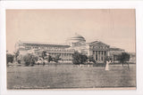 IL, CHICAGO - Field Museum - lady in long white dress - w03222