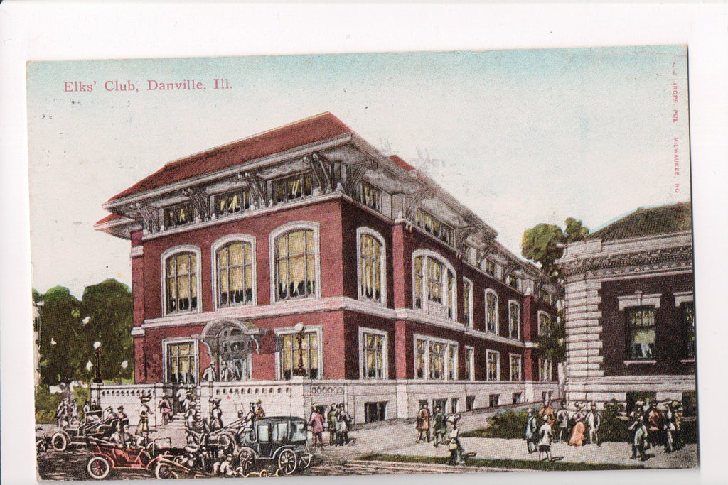IL, DANVILLE - Elks Club postcard - H03196