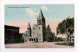 IL, GALESBURG - Central Church, Implement Co postcard - C04218