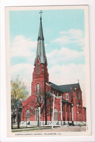 IL, Galesburg - Corpus Christi Church postcard - J03249