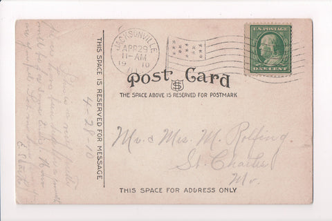 pm FLAG KILLER - IL, Jacksonville - 1910 cancel - SL2419R