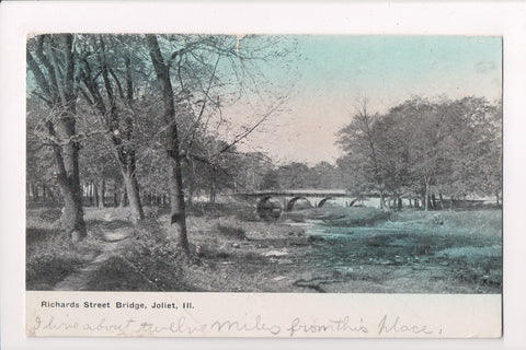 IL, Joliet - Richards Street Bridge - C08179 - postcard **DAMAGED / AS IS**