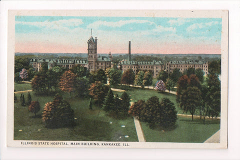 IL, KANKAKEE - Illinois State Hospital main bldg - CP0236