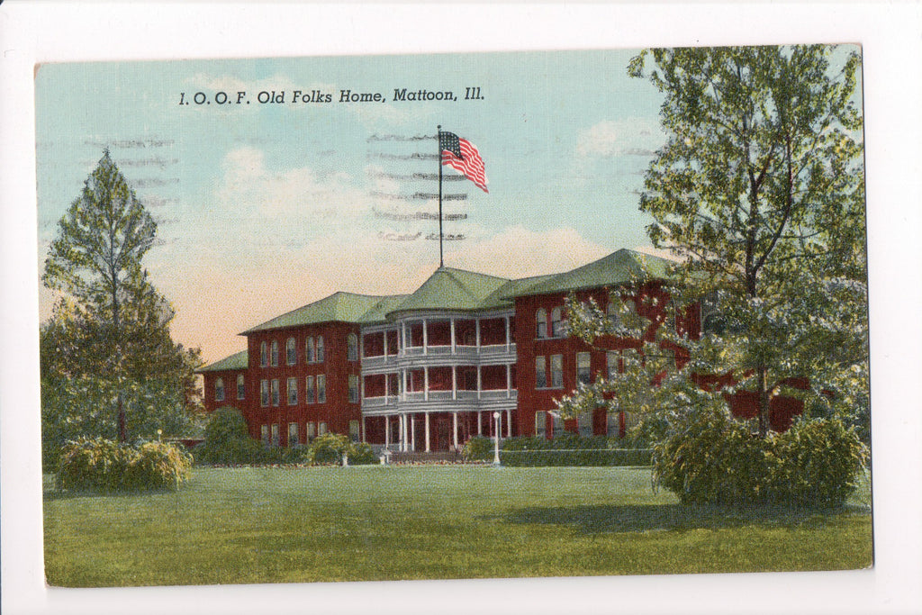 IL, Mattoon - IOOF, Old Folks Home postcard - C06332