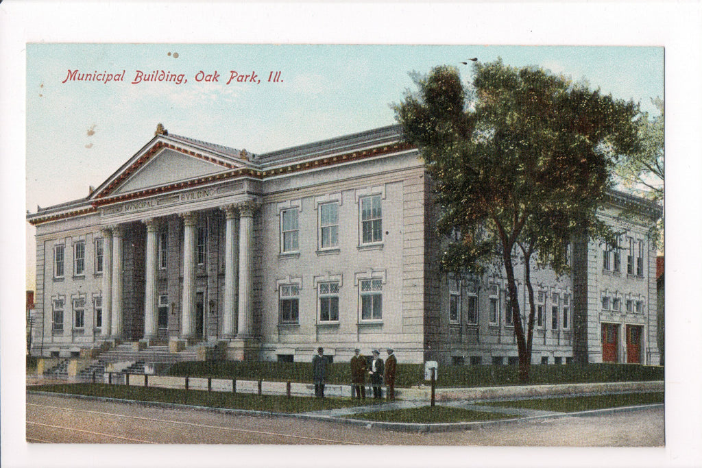 IL, Oak Park - Municipal Building postcard - B06480