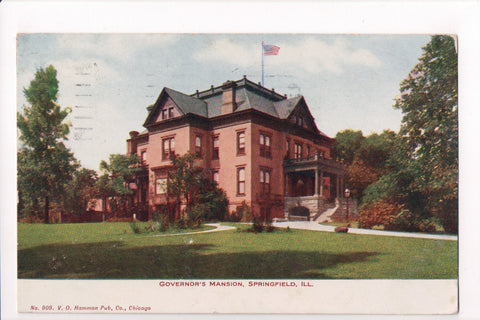 IL, Springfield - Governor Mansion postcard - SL2482