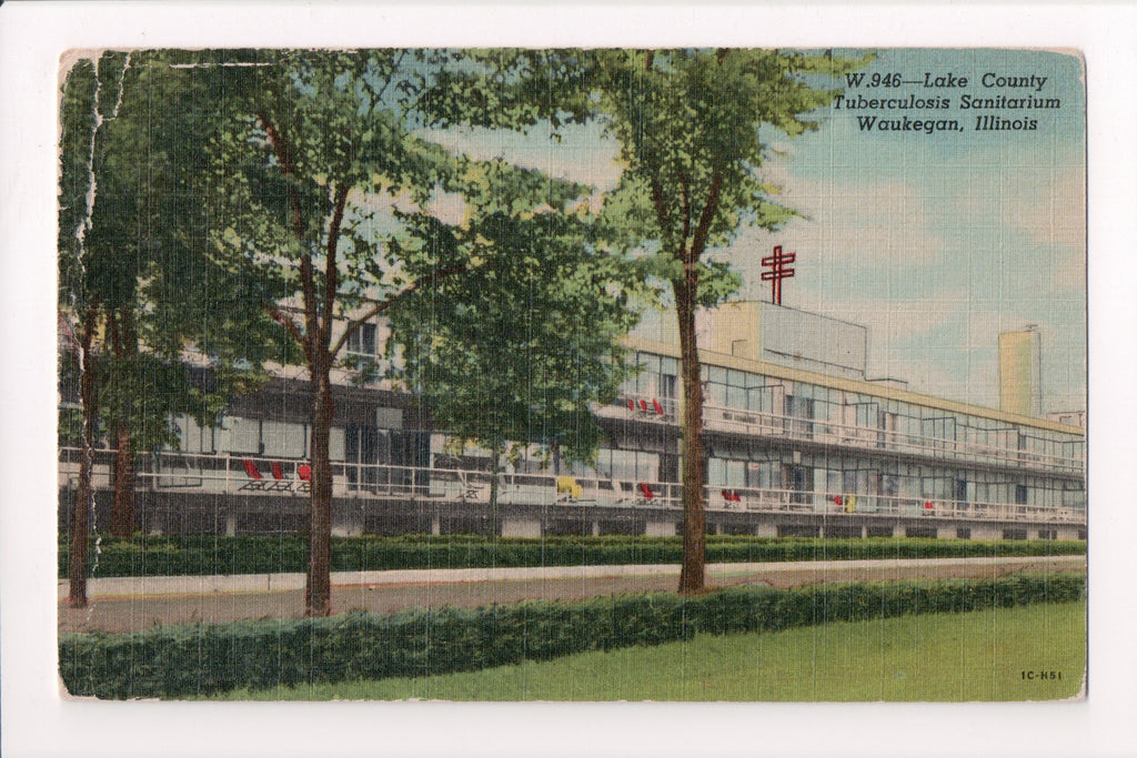 IL, WAUKEGAN - Lake County Tuberculosis Sanitarium postcard - w02845