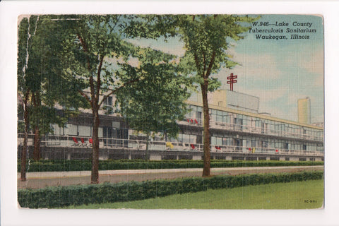 IL, WAUKEGAN - Lake County Tuberculosis Sanitarium postcard - w02845