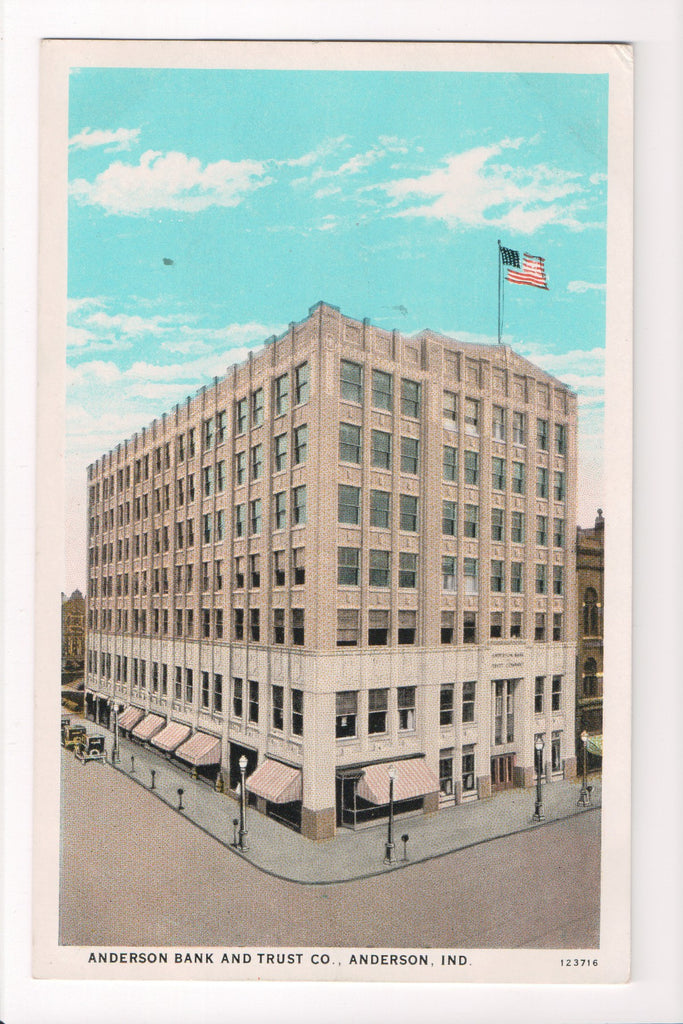 IN, Anderson - Anderson Bank and Trust Co postcard - B08309