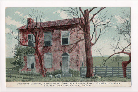 IN, Corydon - Governor Posey, Jennings, Hendricks residence - w04612