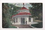 IN, French Lick - Pluto Spring Gazebo, men closeup - w01564