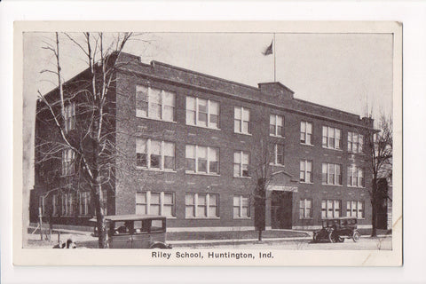 IN, Huntington - Riley School postcard - w00728