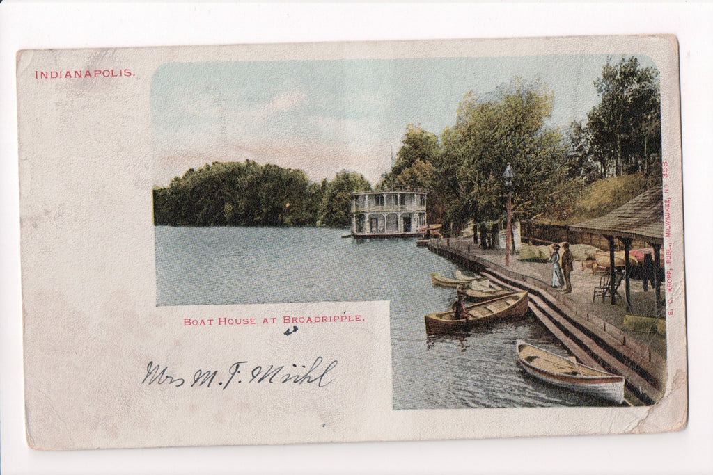 IN, Indianapolis - Broadripple, people, Boat House (ONLY Digital Copy Avail) - B08319