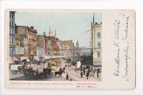 IN, INDIANAPOLIS - Washington St, east from Illinois St - CP0213