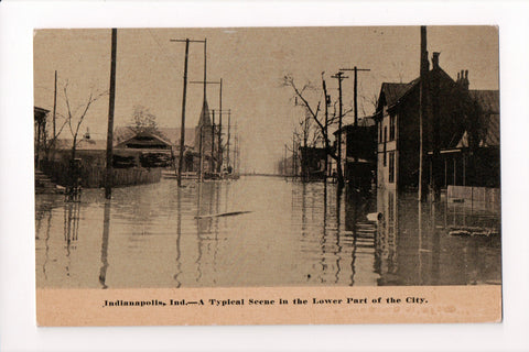 IN, Indianapolis - Flooding disaster in Lower part of city - G03178