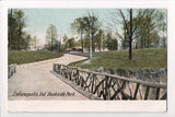 IN, Indianapolis - Brookside Park, bridge postcard - SL2428