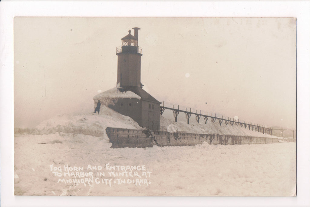 IN, Michigan City - Fog Horn, Harbor Entrance (ONLY Digital Copy Avail) - B11194