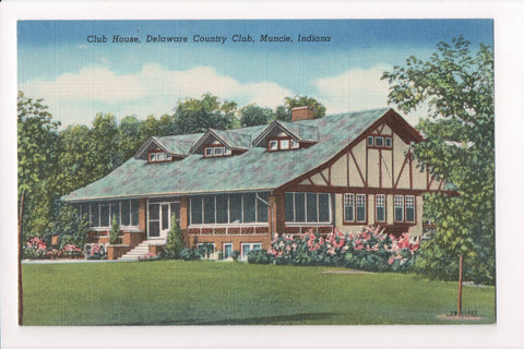 IN, Muncie - Delaware Country Club House postcard - B04266