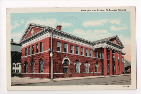 IN, Richmond - Pennsylvania Station postcard - A04140