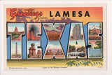 TX, LAMESA - Large Letter greetings - Curt Teich - J03149