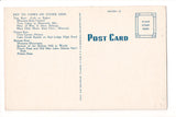 MT, MONTANA - STATE MAP postcard - J03191