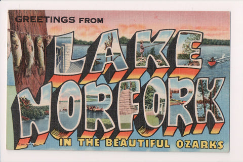 AR, LAKE NORFORK - in the Ozarks - Curteich postcard - J04035