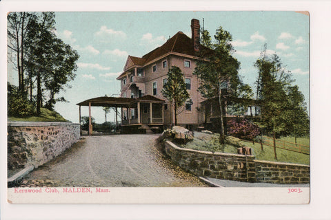 MA, Malden - Kernwood Club building postcard - J06040