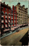 MA, Boston - Adams House, Washington St - 1913 flag killer postcard - K03084